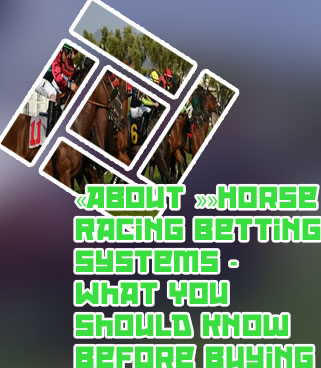 Horse racing betting systems